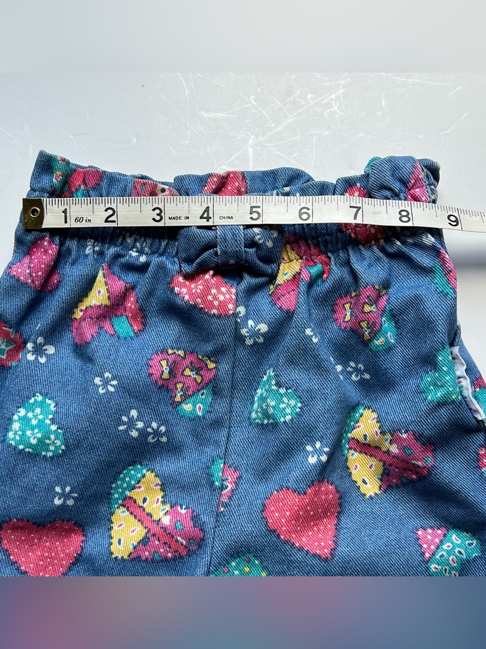 Vintage HEALTHTEX Patchwork Heart Jean Jogger Pants 3T - Picture 7 of 11